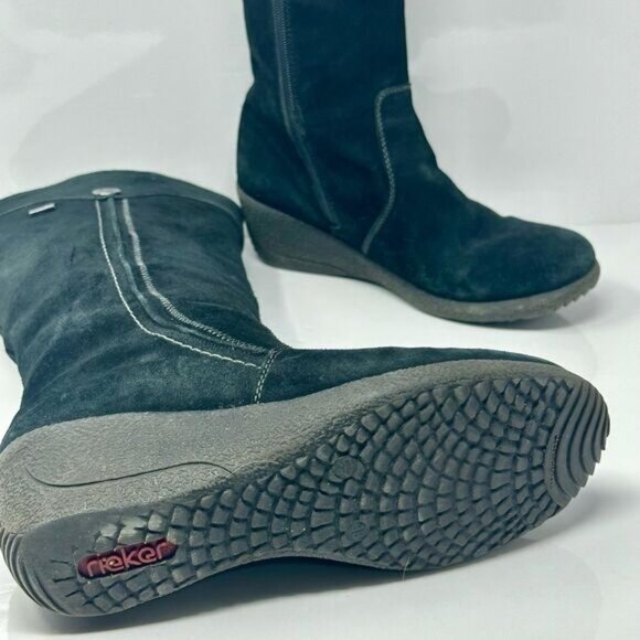 Rieker suede high winter boots sz 7 - Picture 4 of 6